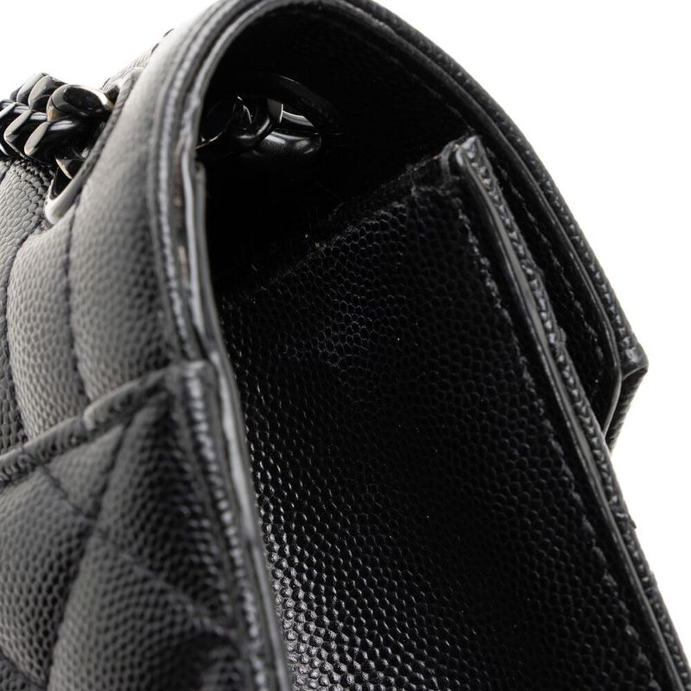 Saint Laurent Mixed Matelasse Grain de Poudre Monogram Medium Shoulder Bag - Picture 13 of 14